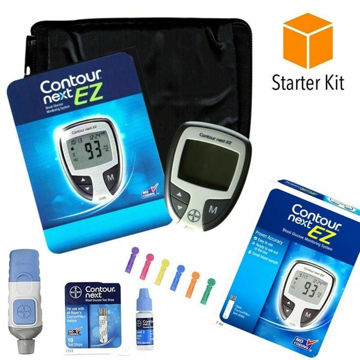 Glucometer Blood Glucose Sugar Monitoring Sistem Diabetic Starter Kit Test