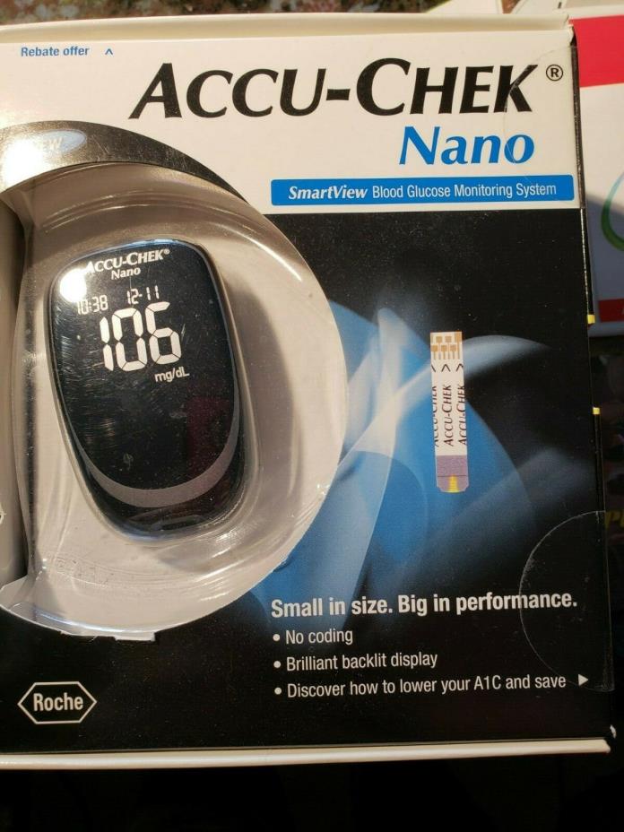 Accu-Chek Nano Blood Glucose Monitoring System New in Box never opened