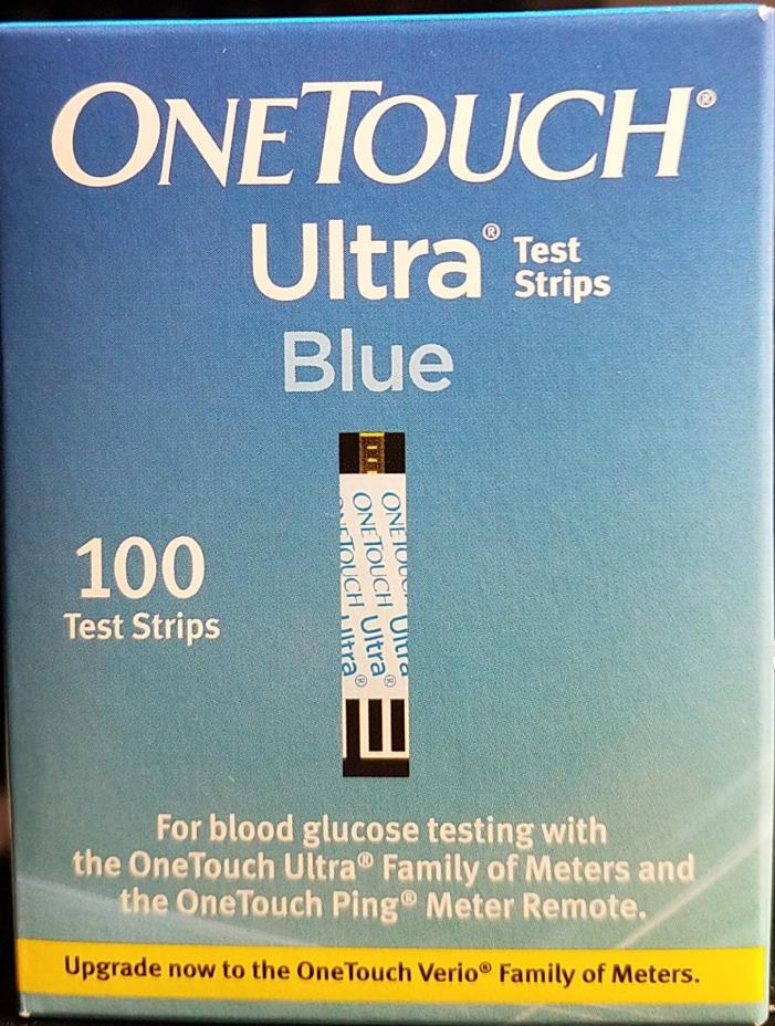 4 BOXES of ONE TOUCH Ultra Blue, 100 Test Srips (100x4)= 400 total