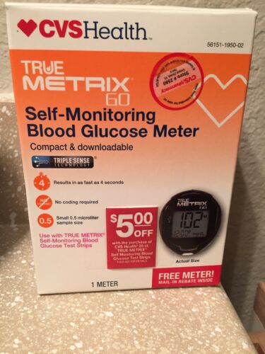 CVS Health True Metrix 60 Self Monitoring Blood Glucose Meter - NEW