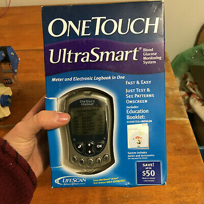 ONE TOUCH ULTRA SMART METER GLUCOSE MONITOR SYSTEM LIFESCAN NEW SEALED