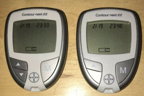 Lot Of (2) Used Bayer Contour Next EZ Meters *GREAT DEAL!* Don’t Miss Out!!!