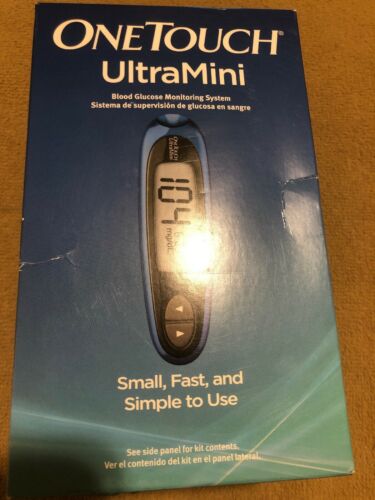 One Touch ultra mini blood glucose monitoring system, NIB Exp 3/21 kit meter