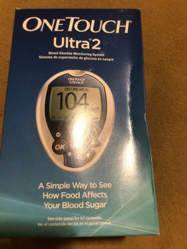 One Touch Ultra 2 Blood Glucose Meter Monitoring System New Exp 2/22 Blood Sugar