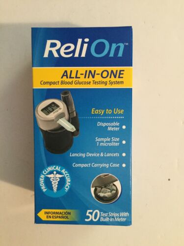 ReliOn All-In-One Compact Blood Glucose Testing System (Exp Date:9/2020)