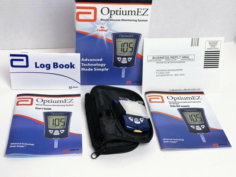 OptiumEZ Blood Glucose Monitoring System, Abbott (New, Open Box) Fast Shipping