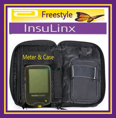 FREESTYLE INSULINX Touchscreen Meter & Case Excellent Used Abbott