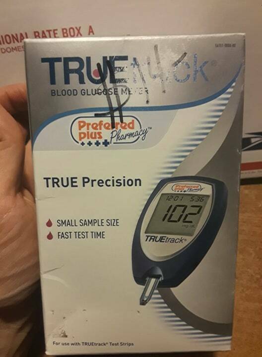 Truetrack Blood Glucose Monitoring System Complete kit Include 10 Test Strips