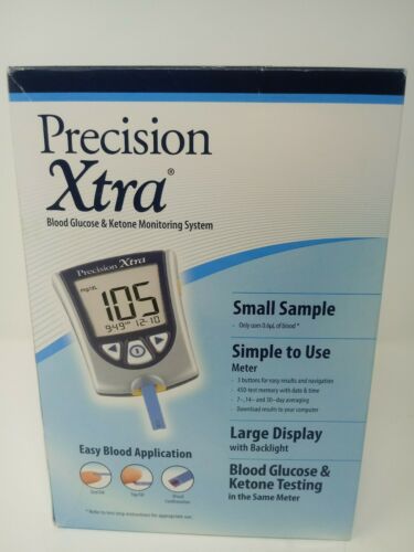 Abbott Precision Xtra Blood Glucose and Ketone Monitoring System (Brand New)