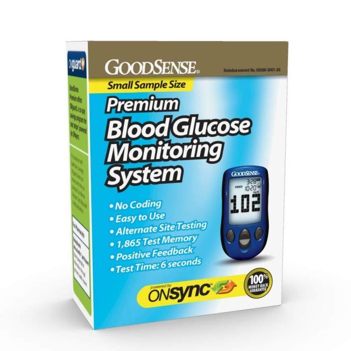 GoodSense Premium Blood Glucose Monitoring System Individual