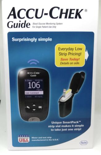 NEW ACCU-CHEK GUIDE Blood Glucose Monitoring System Meter 02/2020 Free Shipping