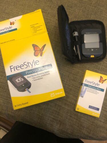 FreeStyle Precision Neo Blood Glucose Monitoring System W 95 Strips!!! NIB