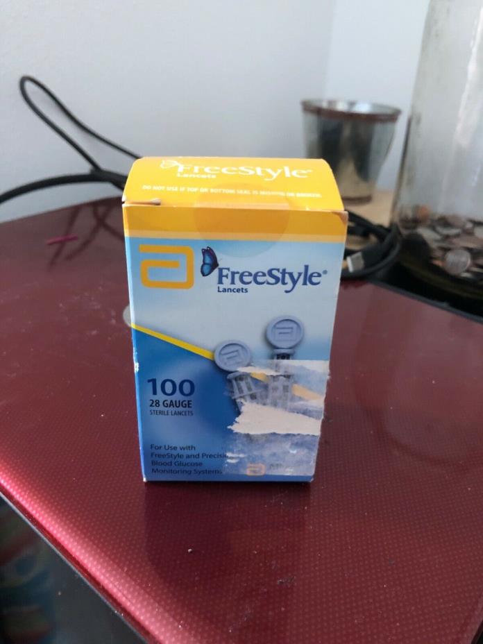 FreeStyle Lancets. 100 Ct. Expires 9/2020