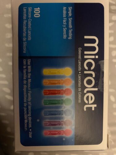 Microlet Colored Lancets 100 Each