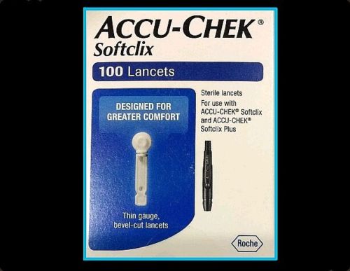 Accu-Chek Softclix Lancets-2 box lot=200 count: New: Expire 5/2022