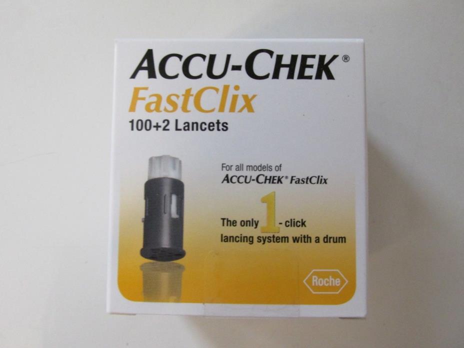 ACCU-CHEK FastClix 100+2 Lancets 1 box of 102 Exp 2021