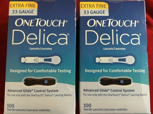 100 ONE TOUCH DELICA LANCETS - (exp: 2/2023) 2 boxes
