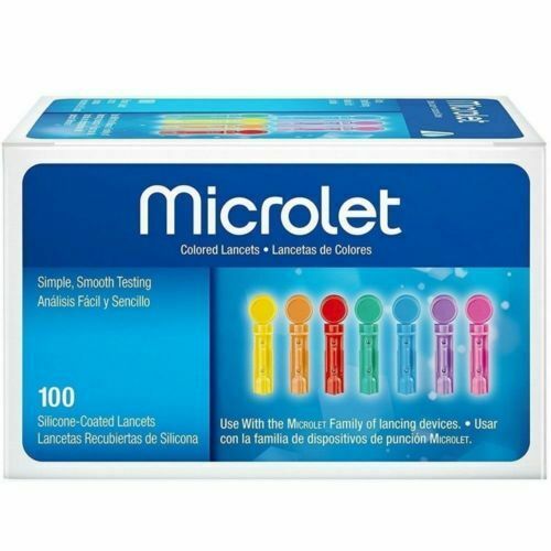 Microlet Colored Lancets 100 Each
