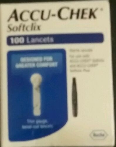 Accu-Chek sterile softclix lancets - 1 Box of 100ct