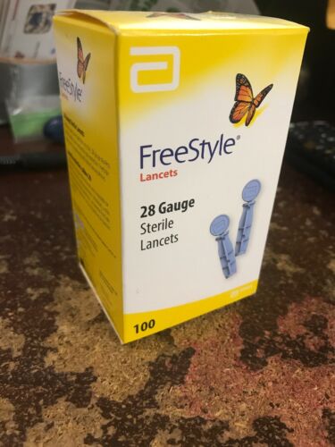 Freestyle 28g Lancets by Abbott 100 Count Each SEALED BOX!