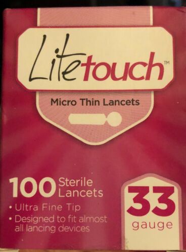 Litetouch Micro Thin Lancets 100 Ct 33 Gage