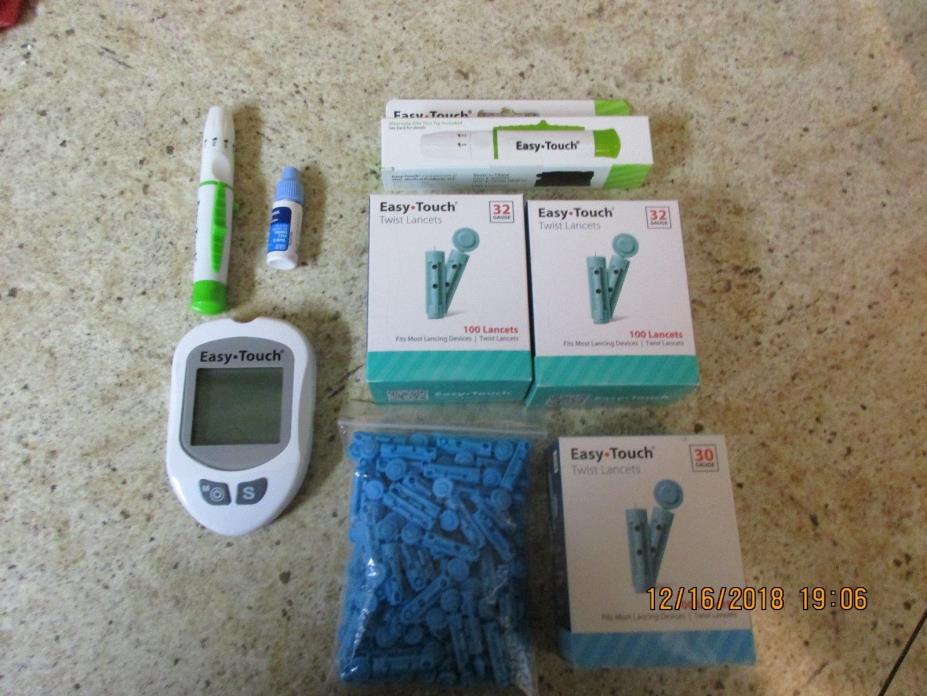 EasyTouch Glucose Monitoring System 1 Meter, 400 Twist Lancets, 2 Lancing Device