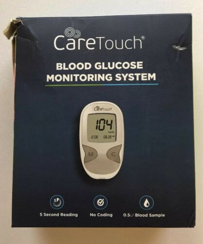 Care Touch Diabetes Kit: Blood Glucose Monitoring System New in Damaged Box