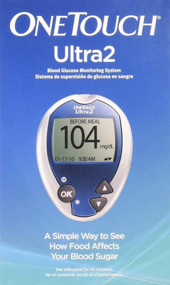 One Touch Ultra 2 Ultra2 Blood Glucose Meter Monitoring System New In Box