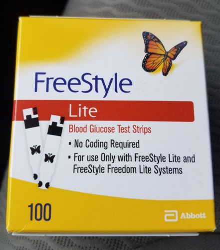 100 Freestyle Lite Blood Glucose Test Strips Exp. 11/30/2020