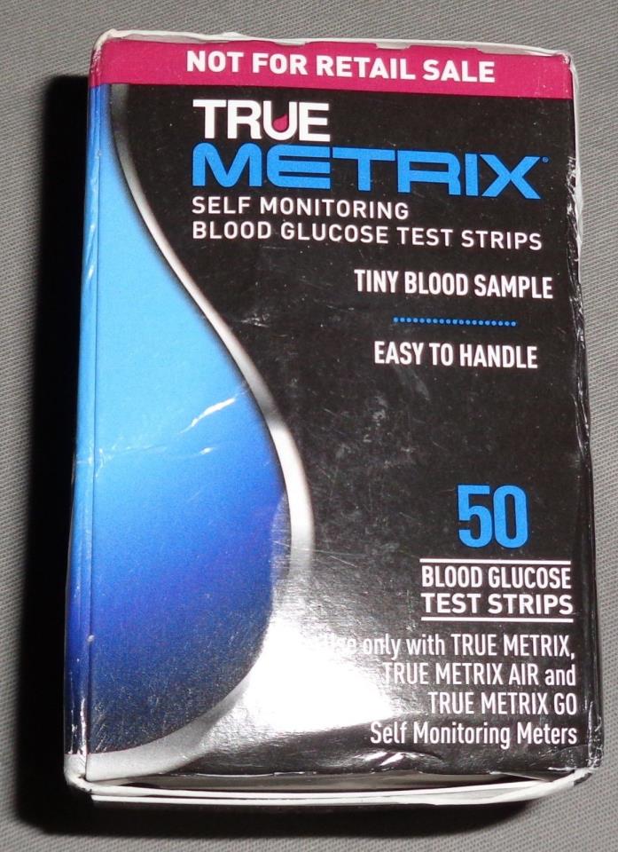 New True Metrix Diabetic Diabetes Glucose Test Strips Box 50 Exp 05/29/2019