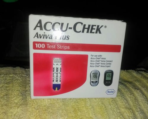Accu-Chek Aviva Plus test strips 100 ct expire 01/31/20 new