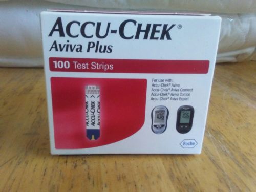 Accu-Chek Aviva Plus test strips 100 ct expire 02/29/20 new