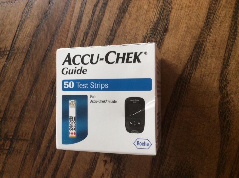 Accu-Chek GUIDE (50ct) Glucose Test Strips  Exp. 04-2020  *FREE SHIPPING*