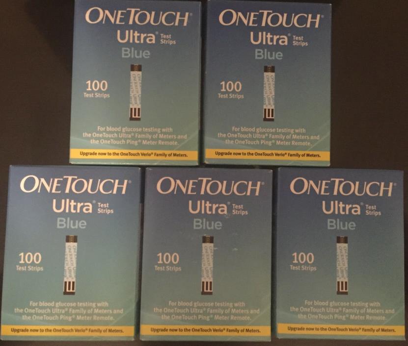 100 count One Touch Ultra test strips 1 @ expires 4/30/2020, 4 @ expires 5/31/20