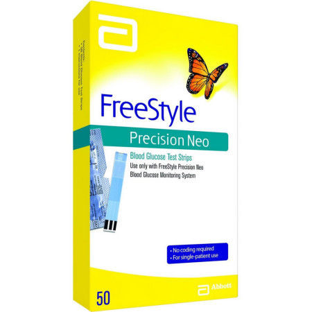 FreeStyle Precision Neo Blood Glucose Test Strips: 100 strips! Brand New!