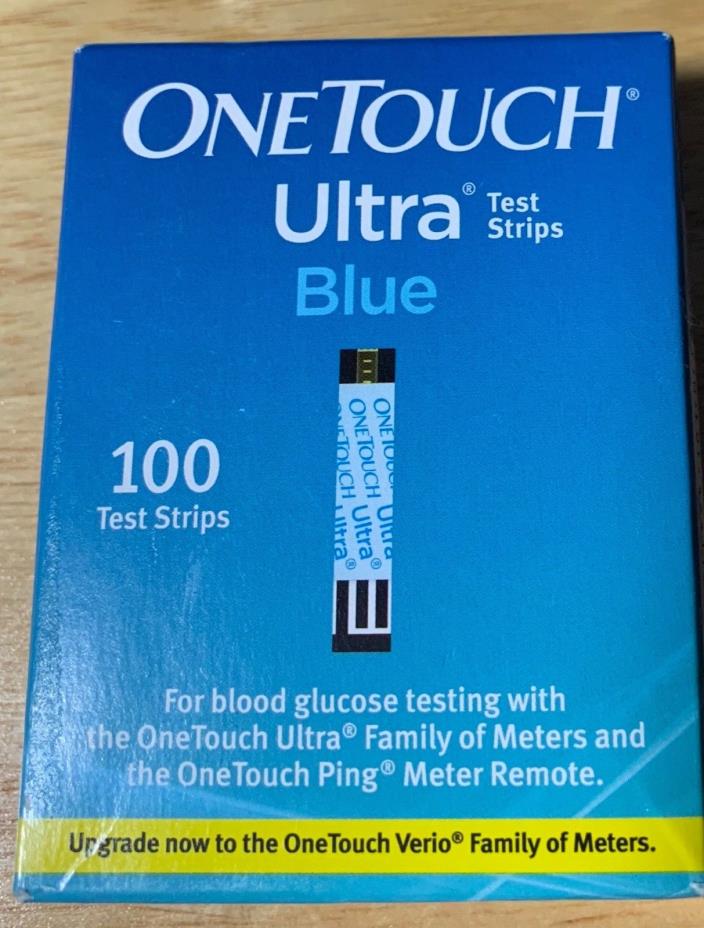NIB SEALED ONE TOUCH ULTRA BLUE TEST STRIPS 100 count exp. 02/29/2020