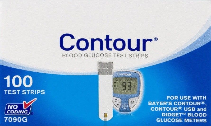 Contour Test Strips 100 Count EXP:2020-04-30