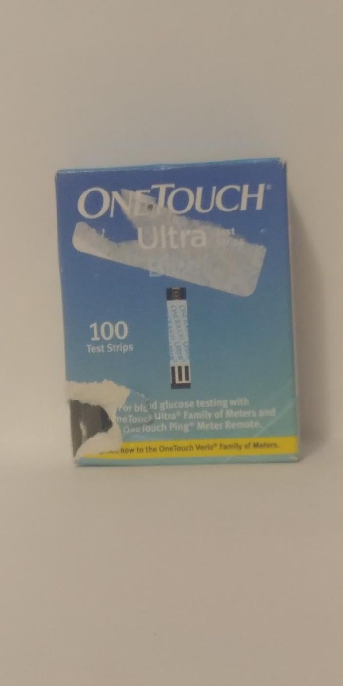100 One Touch Ultra Blue Blood Glucose Test Strips- 7/31/2019 exp - Please read