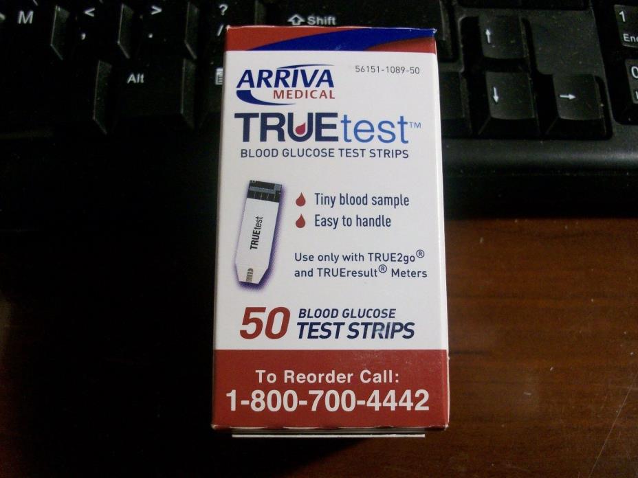 EXPIRED,1 BOX OF 50, TRUETEST TEST STRIPS EXPIRED DATE 2 -28-18 GREAT BOXES READ