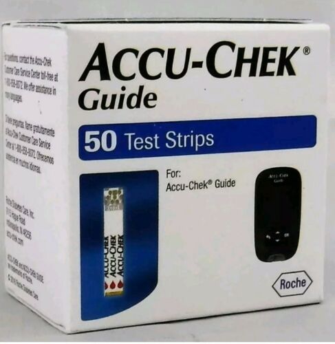 3 Boxes Accu chek GUIDE test strips..50ct= 150ct...