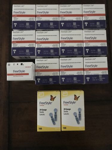 FreeStyle Lite Test strips, 600 count + Bonus 200 Lancets