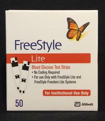 Freestyle Lite Blood Glucose Test Strips - FIUO (50ct) FS exp 08/2020 (232)