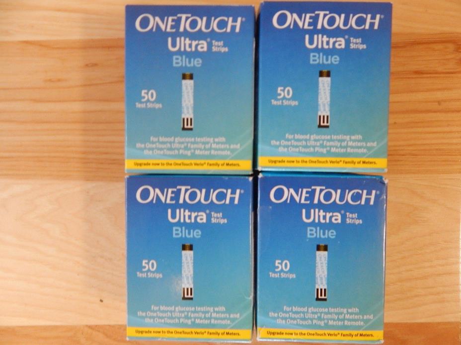 200 One Touch Ultra Blue Retail Diabetic Test Strips 1/2019