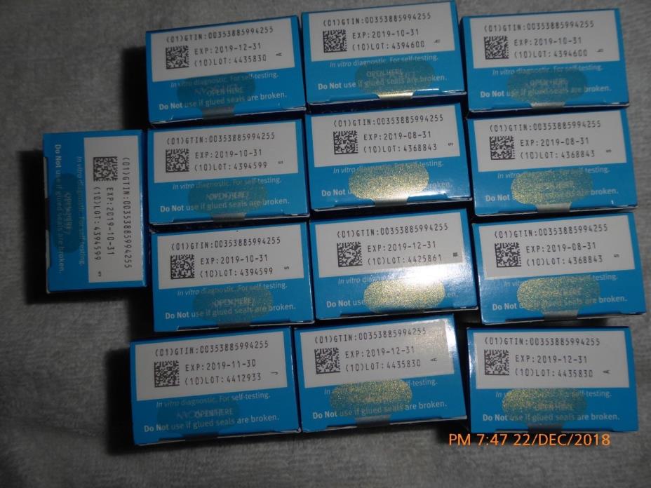 onetouch ultra blue 25 ct - 13 boxes