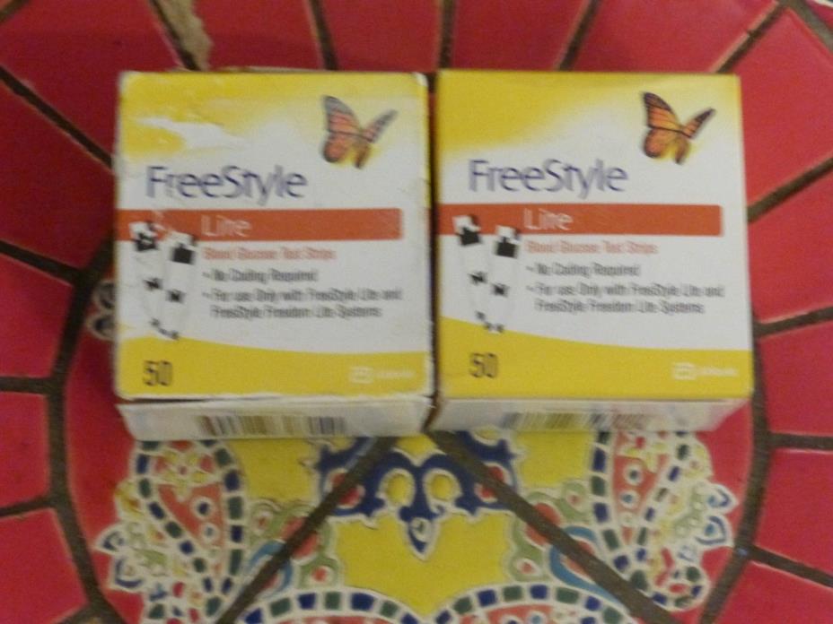 FreeStyle Lite Blood Glucose Test Strips - 100 (2x50)