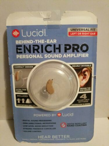 Lucid Audio Enrich Pro Personal Sound Amplifier Universal Fit Left/Right Ear