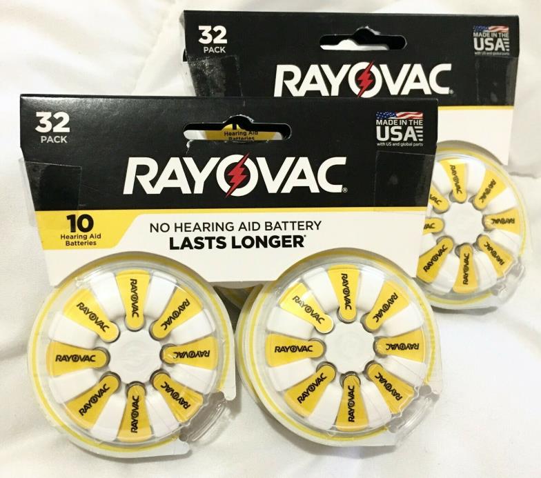 Rayovac Hearing Aid Batteries 62 Pack / 20 Hearing aid batteries NEW!