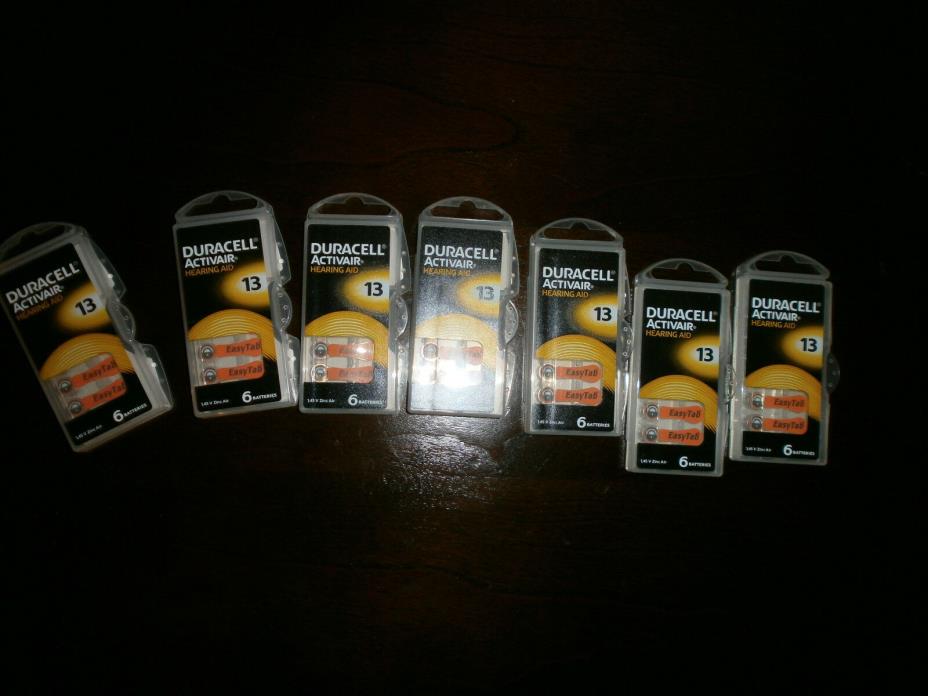 Duracell Activair Hearing Aid Batteries: Size 13  42 Count