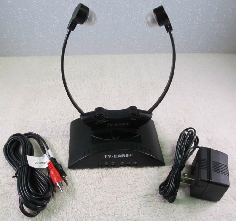 TV Ears 95 KHz Wireless Headphones Headset SYSTEM VERY LIGHTLY USED