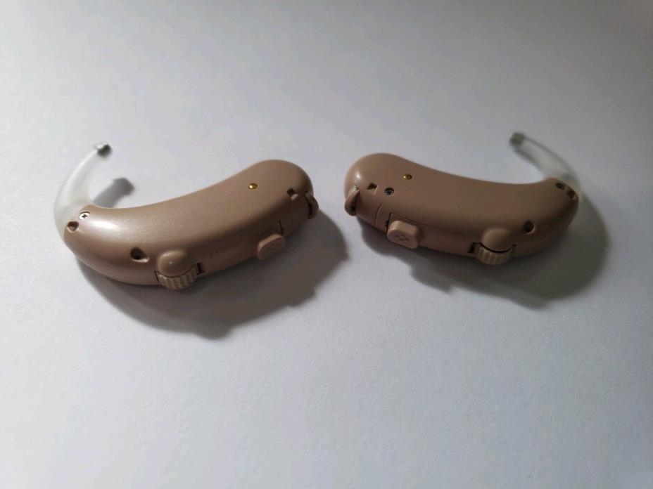 2 Rexton Bridge 12P Hearing Aids Behind-the-Ear Right & Left Ear Set Pair